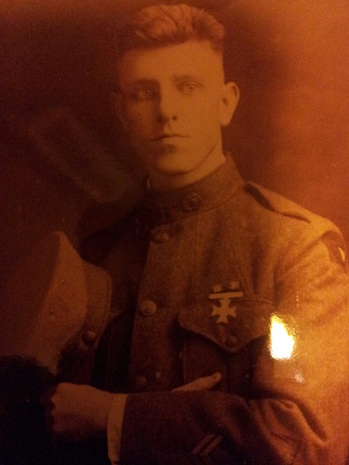 Young Jack White in his U.S. Marine Corps uniform, 1918